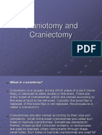 Craniotomy and Craniectomy
