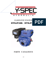 Gasoline Engine HYSJF240、HYSJF270: Parts Catalogue