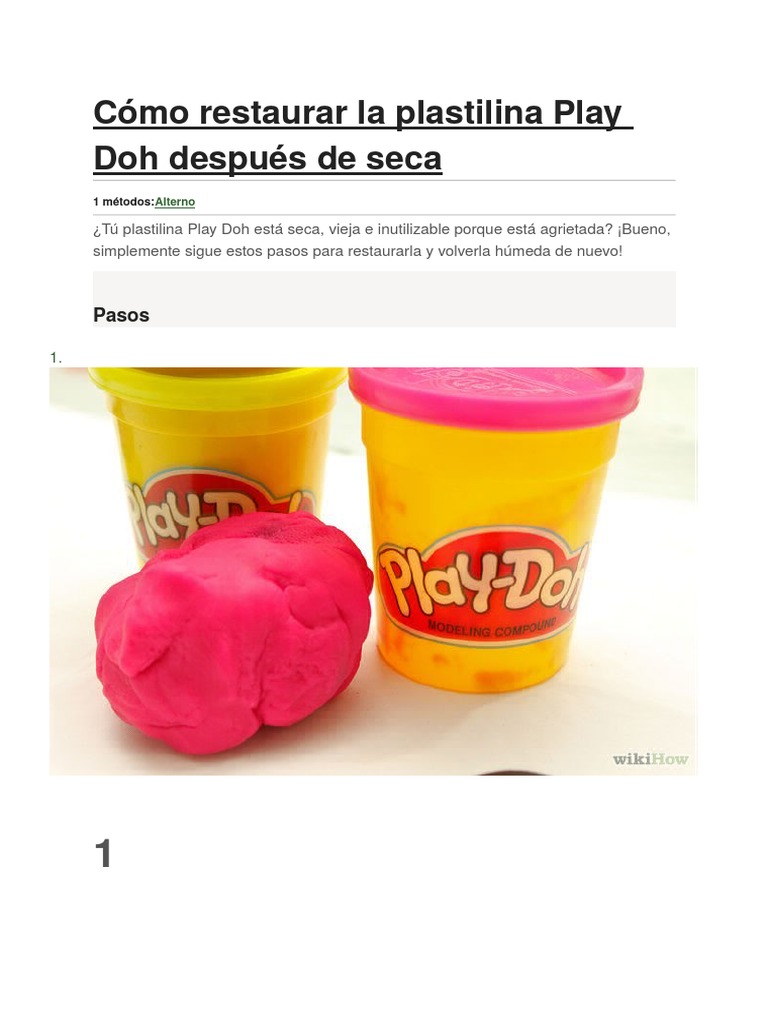 play doh plastilina seca