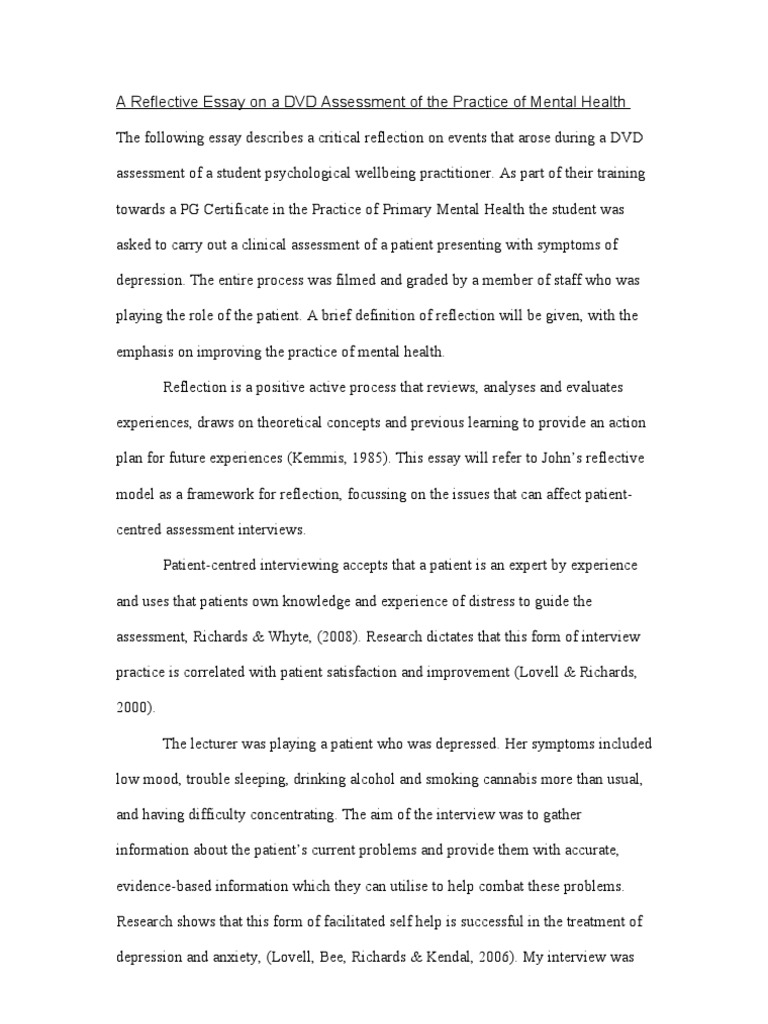 Reflection essay topic ideas picture