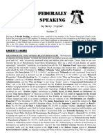 Federally Speaking 37 by Barry J. Lipson, Esq