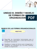 Unidad III Diseño y Manejo de Formas en Las Organizaciones