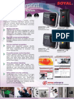 AR837EF Fingerprint Reader Brochure