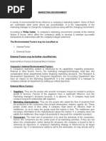 Marketing Environment