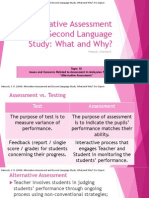 Alternative Assessment and Second Language Study: What and Why?