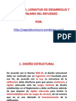 Adherencia Longitud de Desarrollo y Empalme