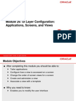 Module 26: UI Layer Configuration: Applications, Screens, and Views