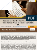 Research and Development Trend Forecast of China Biomass Power Generation Market 2014-2018