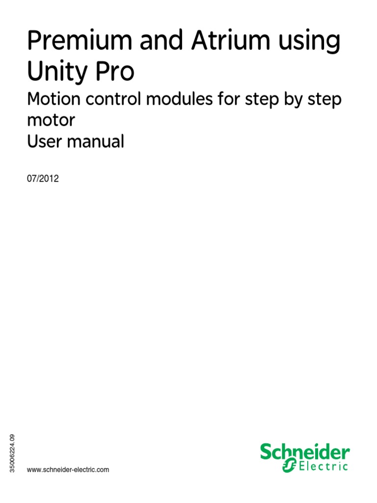 Premium and Atrium Using Unity Pro: Motion Control Modules For Step by ...