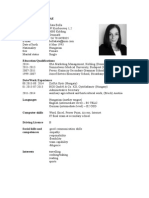 British Cv Example