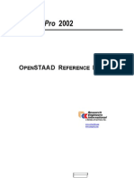 Openstaad - Reference Manual