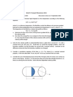 NCL273: Tra Ansport Phen Nomena: HW W 2