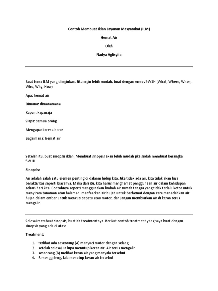 Contoh Membuat Iklan Layanan Masyarakat Contoh Membuat Iklan Layanan Masyarakat