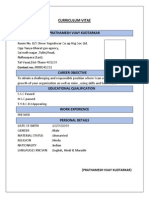 Prathamesh Vijay Kudtarkar: Curriculum Vitae