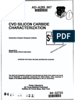 CVD Silicon Carbide Characterization (1994)