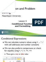 Lesson10 - Conditional Formatting