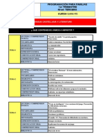 Programacion Familiar Primer Trimestre 2º Ciclo, 3º,curso 2014-15.