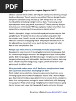 Download Pertanyaan-Pertanyaan Seputar DIET by Bimo Adi Pradono SN24132691 doc pdf