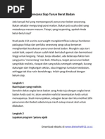 Download Rencana Siap Turun Berat Badan by Bimo Adi Pradono SN24132735 doc pdf