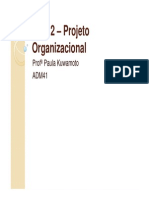 Aula 2 – Projeto Organizacional