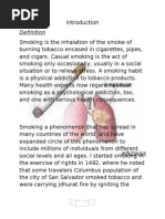 introduction of smoking cigarettes Understanding Smoking and Its Effects | PDF | Tobacco Smoking