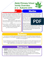 Year 2 - Autumn 2014 Overview