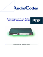 Configuring AudioCodes’ Mediant 2000 in the Cisco PGW 2200 - MGCP VersionCodes Mediant 2000 in the Cisco PGW 2200 - MGCP Version
