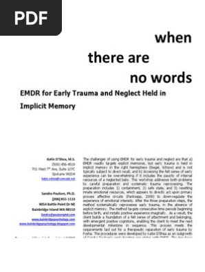 Emdr Trauma Temprano