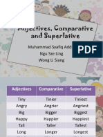 Adjectives, Comparative and Superlative