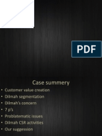 Dilmah Tea Case Summary: Customer Value, Segmentation, CSR