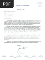 Tester Letter in Support of TAACCCT Job Training Assistance
