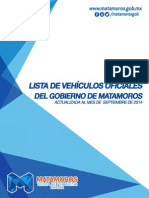Lista de Vehiculos Oficiales del Gobierno de Matamoros