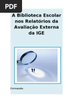 Análise relatórios IGE-6ª Tarefa-2ª Parte