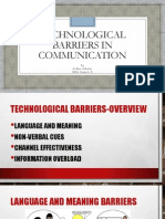 Technological Barriers in Communication