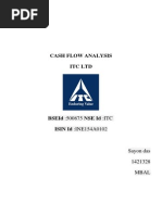 Cash Flow Analysis Itc LTD: Sayon Das 1421328 Mbal