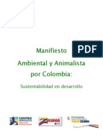 Manifiesto Ambiental y Animalista