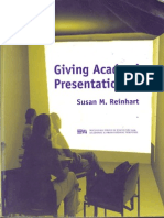 Giving Academic Presentations