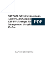 SAP SEM BPS Interview Questions Strategic Enterprise Management and Business Planning With SAP SEM