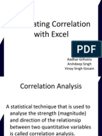 Calculating Correlation With Excel