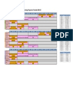 Psychology Programme Timetable 2014-15