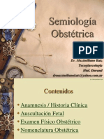 Semiología Obstétrica: Dr. Maximiliano Katz Tocoginecología Htal. Durand
