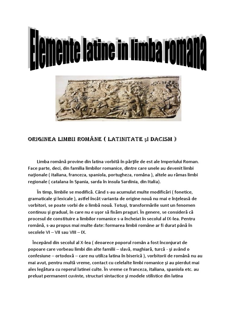 REFERAT Limba Latina | PDF, image size:768x1024