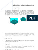 3.7.- Flotacion y Estabilidad de Cuerpos Sumergidos