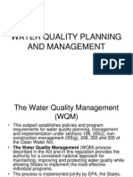 Water Quality Planning and Management