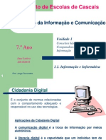 Unidade 1.1. - Informacao e Informatica