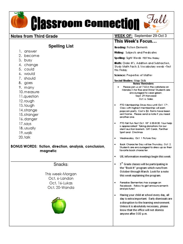 Classroom Connection Sept 29 2014 | PDF | Language Arts & Discipline