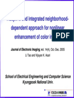 Adaptive and Integrated Neighborhood-Dependent Approach For Nonlinear Enhancement of Color Images