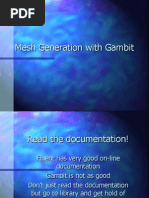 Mesh Generation With Gambit