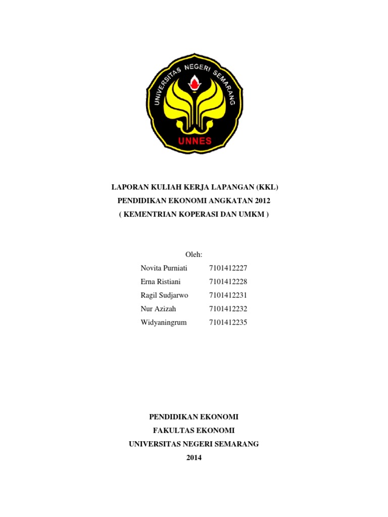 Laporan Kuliah Kerja Lapangan