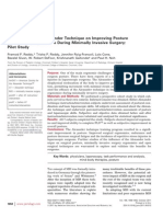 Impact of at in Improving Posture During Minimall Invasive Surgery - Paper